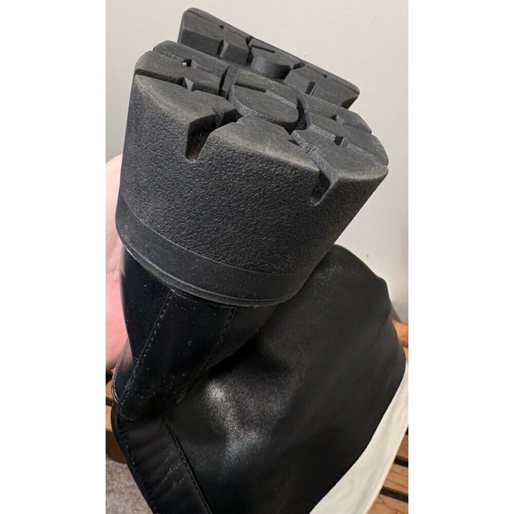 Azalea Wang Quintessence Colorblocked Chunky Lug Sole Heeled Boots 7.5 - Picture 12 of 16